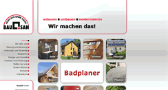 Desktop Screenshot of bausan-schwaben.de